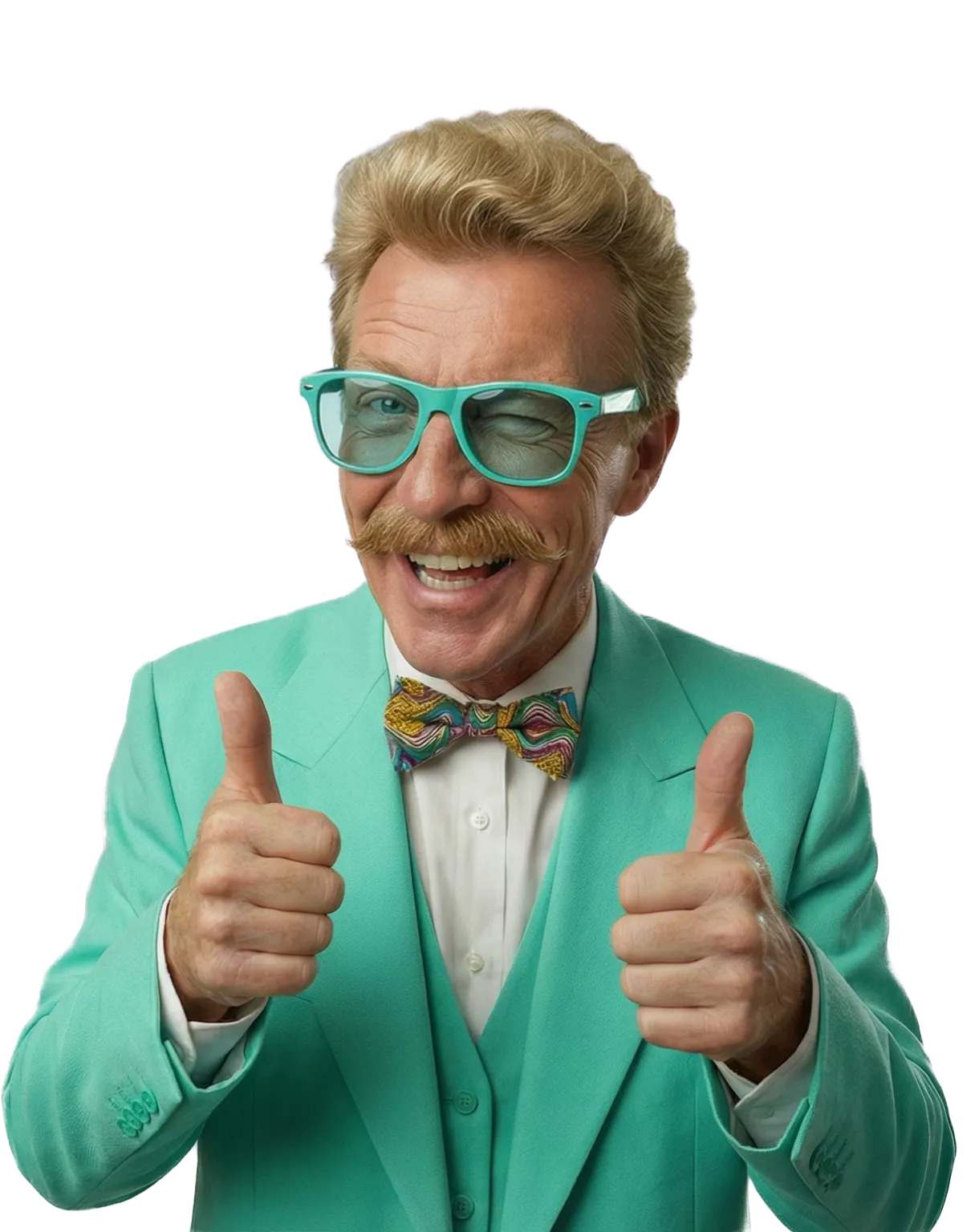 Dieter zeigt Daumen hoch